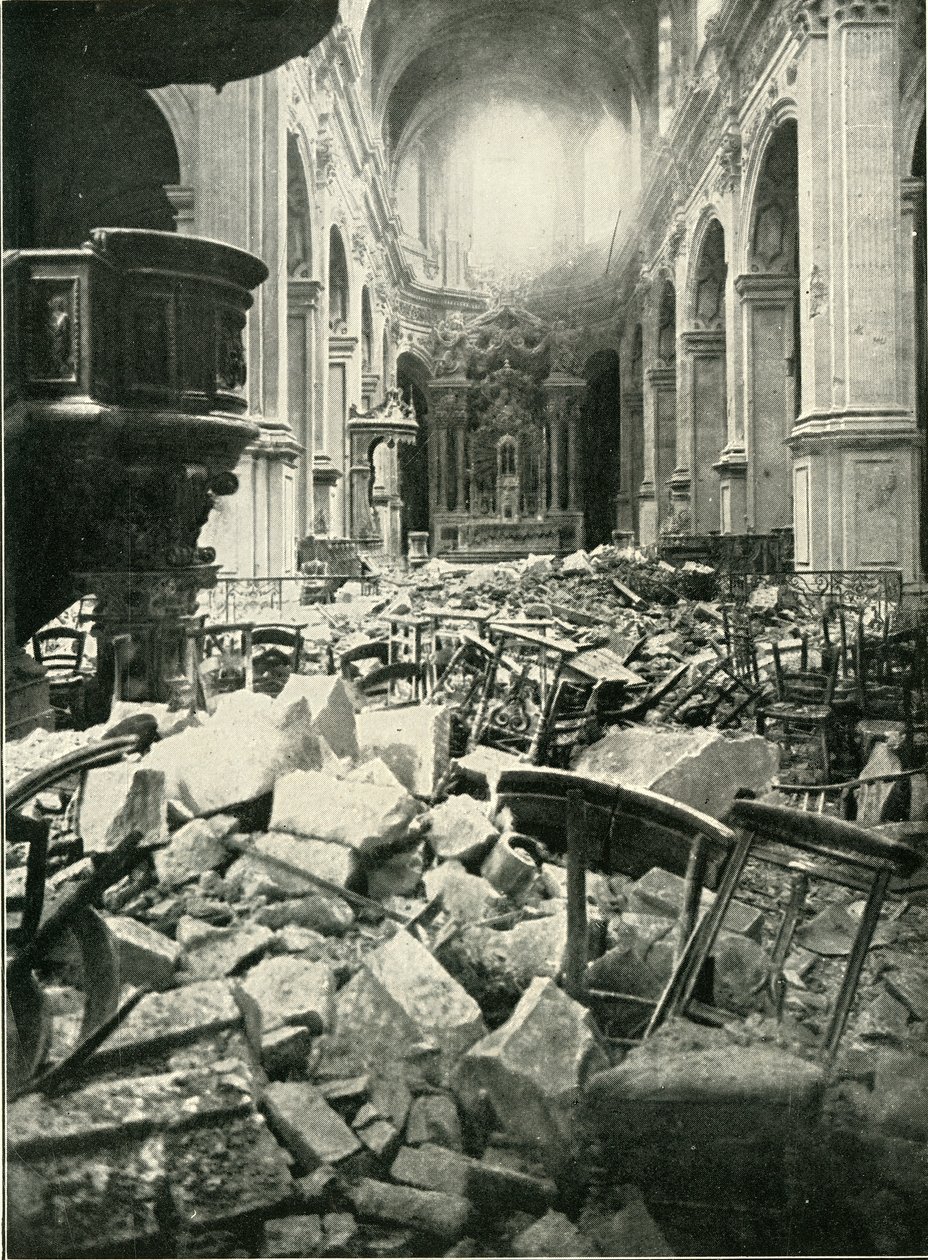 Poškození katedrály Cambrai, 1919. od Unbekannt
