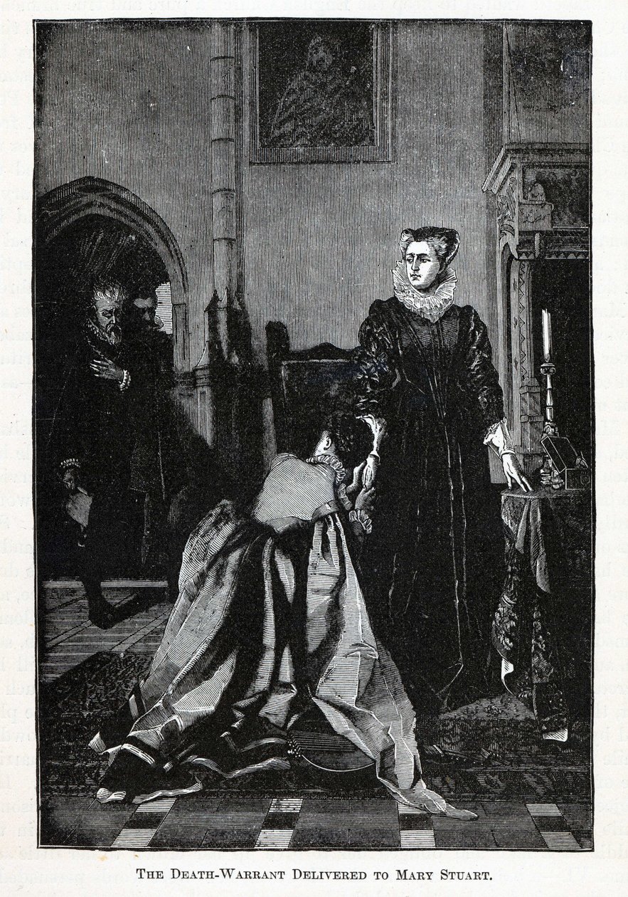 Rozsudek smrti doručen Mary Stuart, 1882 od Unbekannt