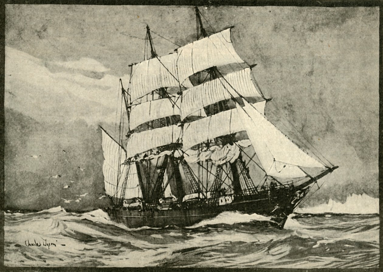 Objev pod plnými plachtami, 1901. od Unbekannt