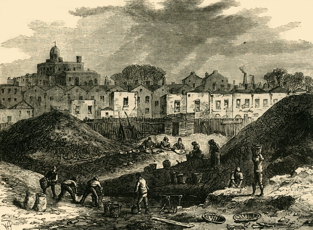 Dust-Heaps, Somers Town, v roce 1836, c1876. od Unbekannt
