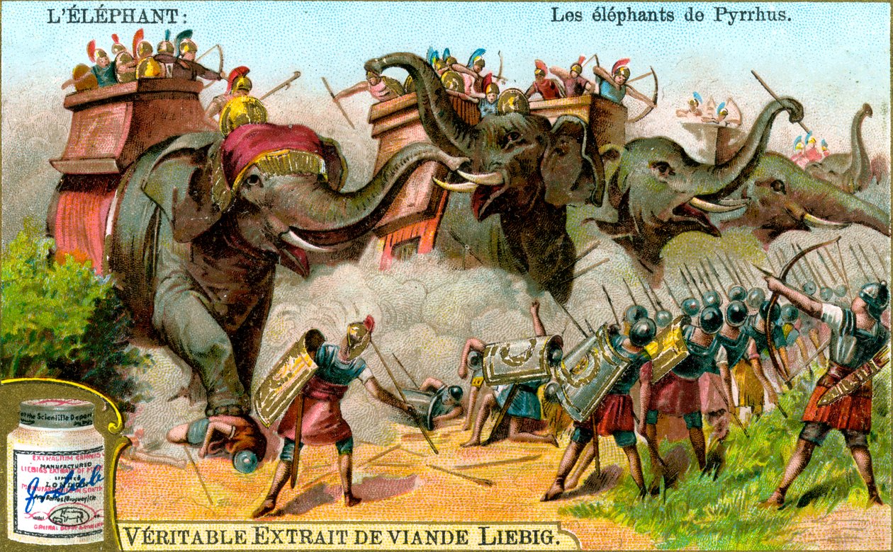 The Elephants of Pyrrhus, c1900 od Unbekannt