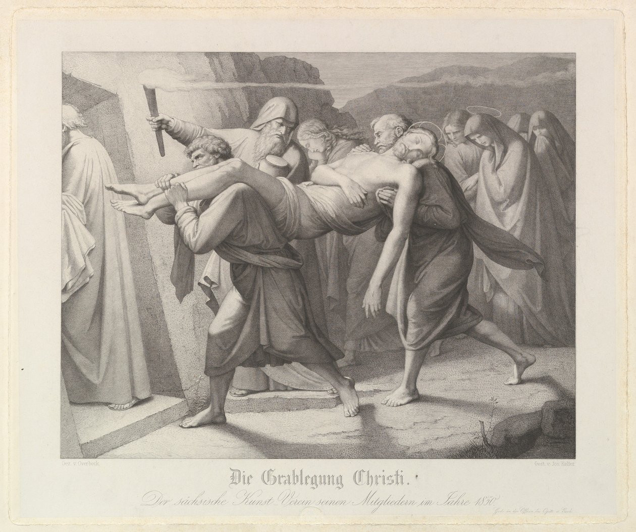 Pohřeb, 1850. od Unbekannt