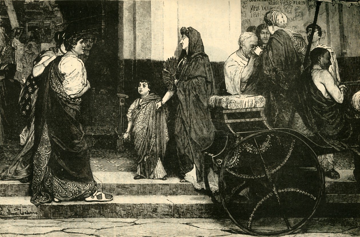 Vchod do římského divadla, 1890. od Unbekannt