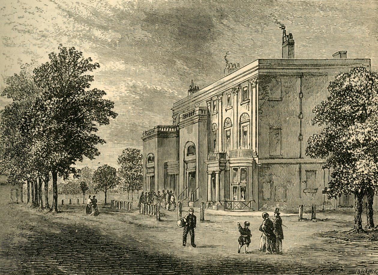 The Eyre Arms v roce 1820, c1876. od Unbekannt