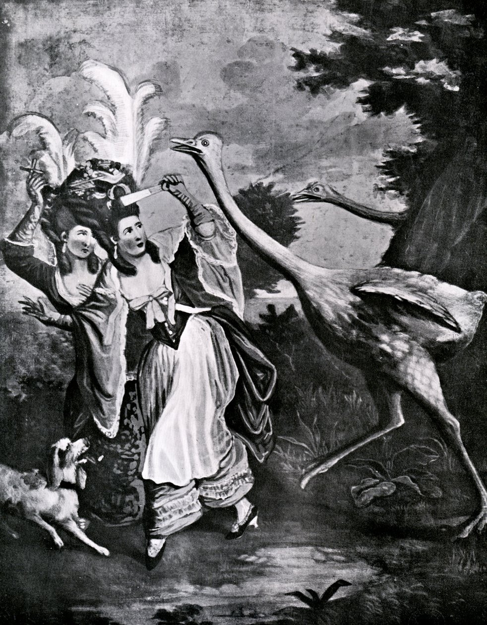 Feather jarmark in a Fright, 18. století od Unbekannt