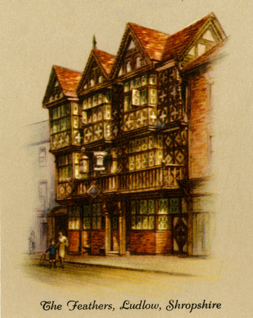 The Feathers, Ludlow, Shropshire, 1936. od Unbekannt