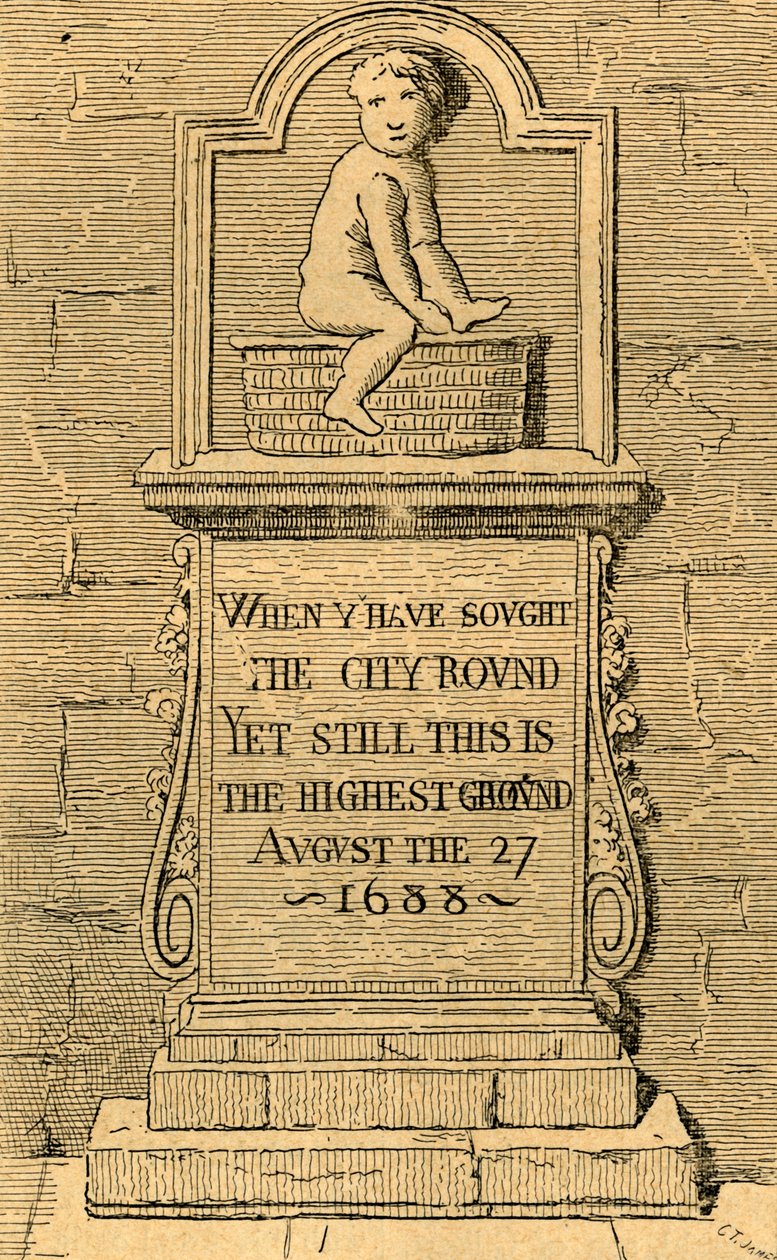 Postava v Panyer Alley, 1897. od Unbekannt