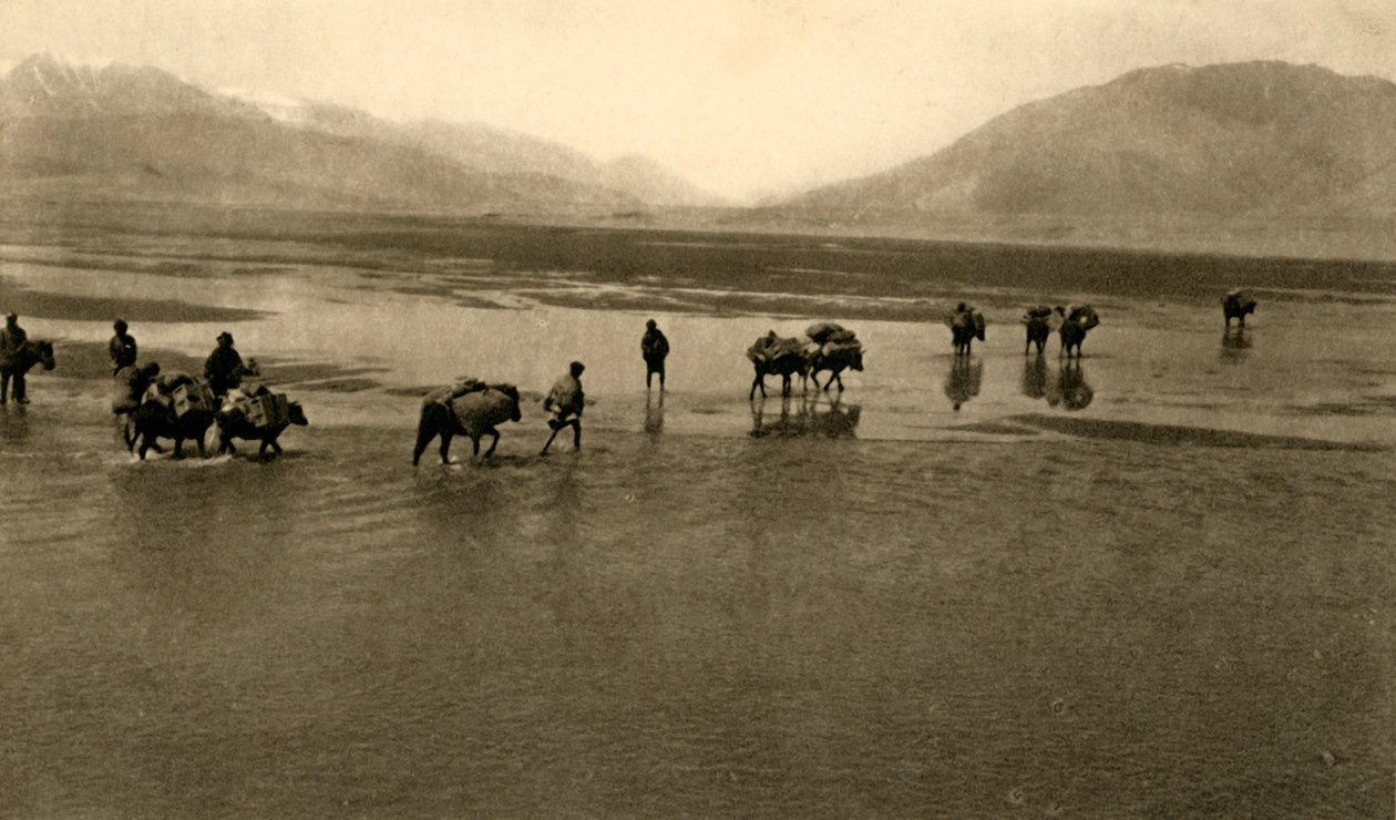 První pohled na Mount Everest, c1918-c1939. od Unbekannt