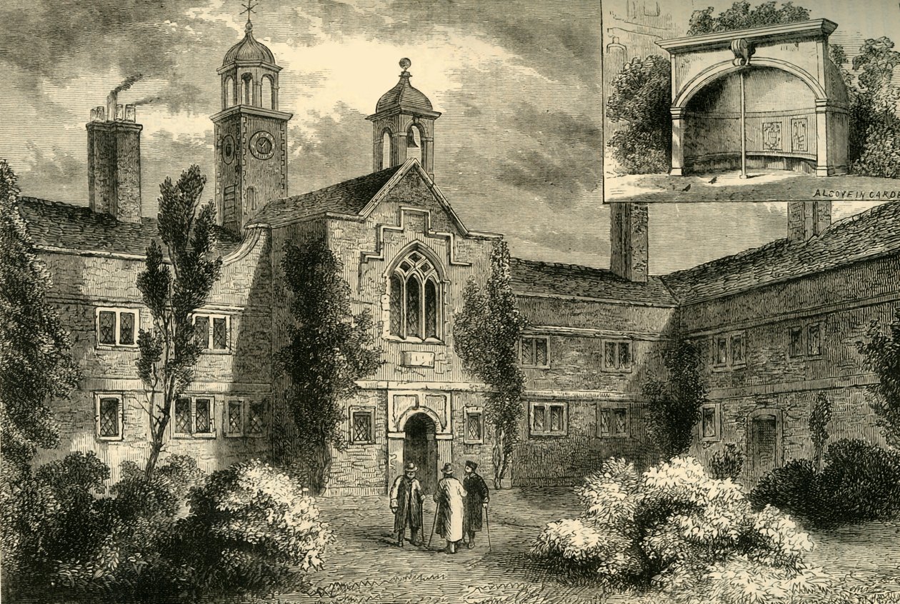 The Fishmongers Almshouses v roce 1850, c1878. od Unbekannt