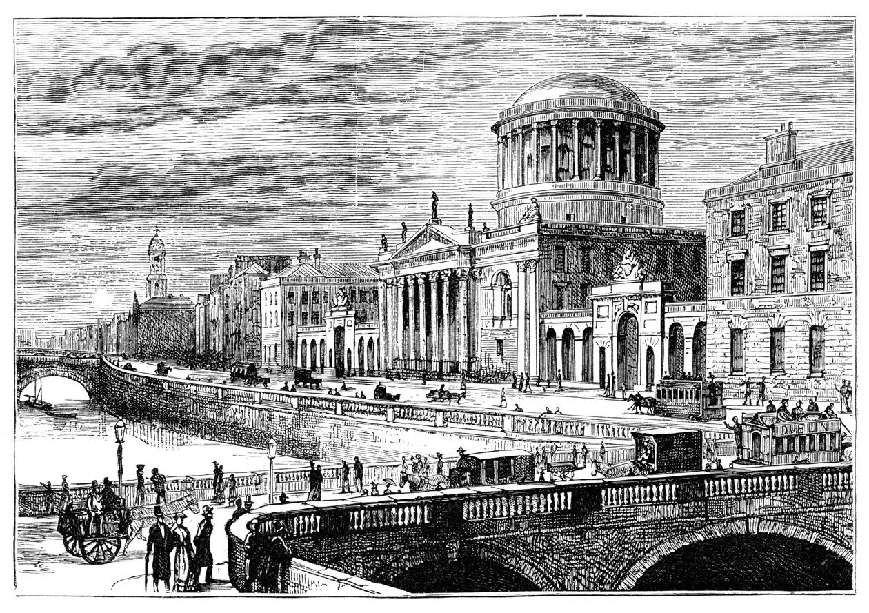 Čtyři soudy, Dublin, Irsko, 1900 od Unbekannt