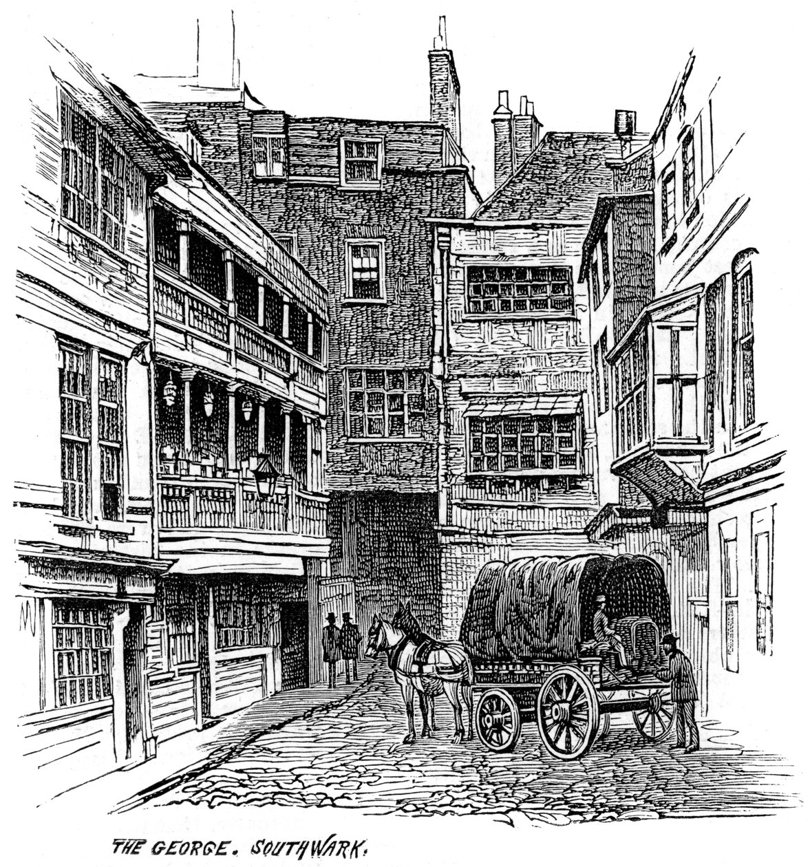 George Inn, Southwark, Londýn, 1887 od Unbekannt