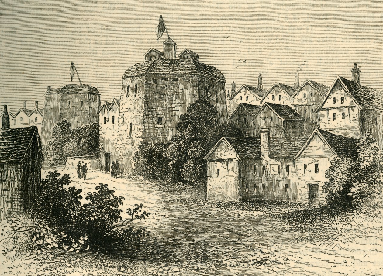Divadlo Globe, Temp. Alžběta, c1878. od Unbekannt