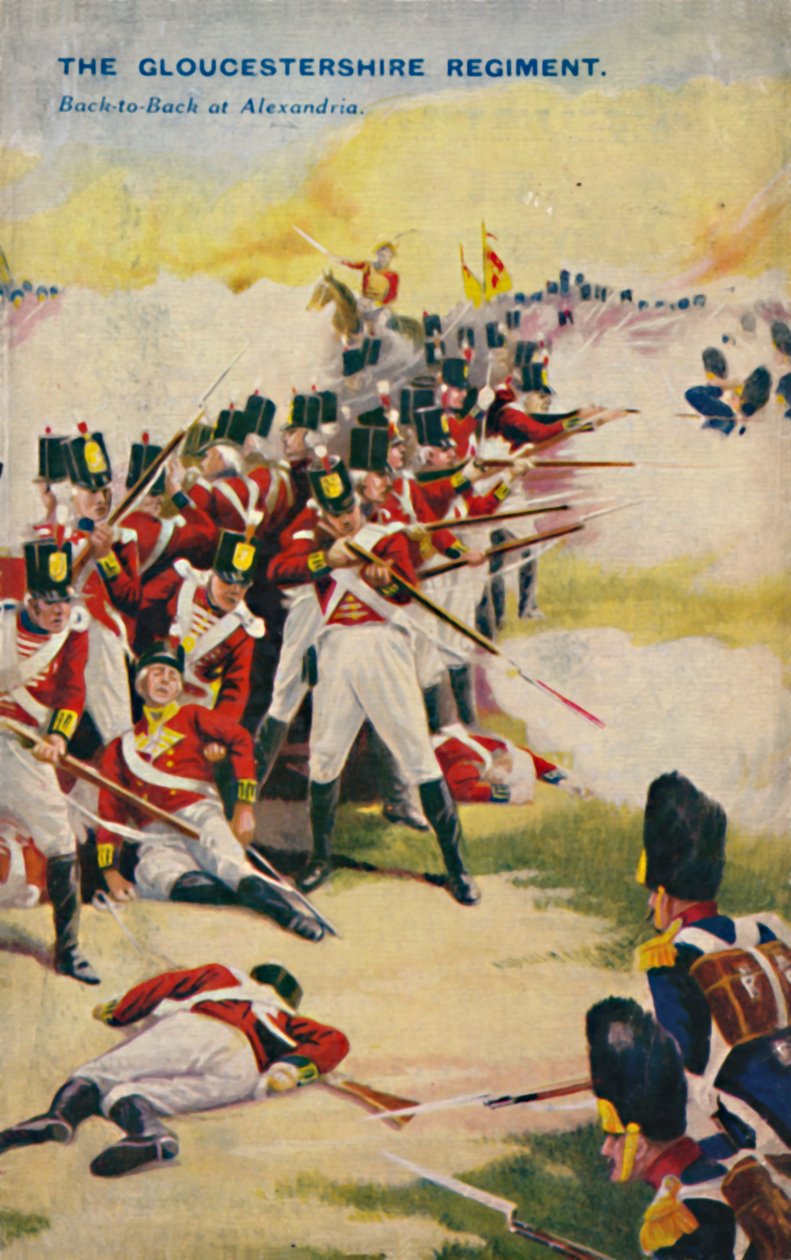 Gloucestershire Regiment. Back-to-Back v Alexandrii, 1801, 1939. od Unbekannt