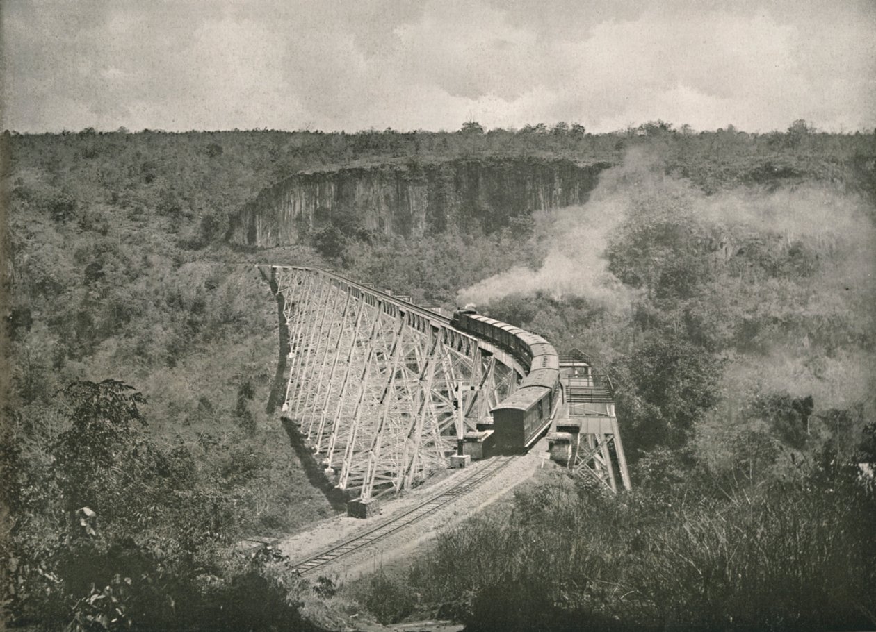 Gorge Gokteik a železniční most, 1900. od Unbekannt