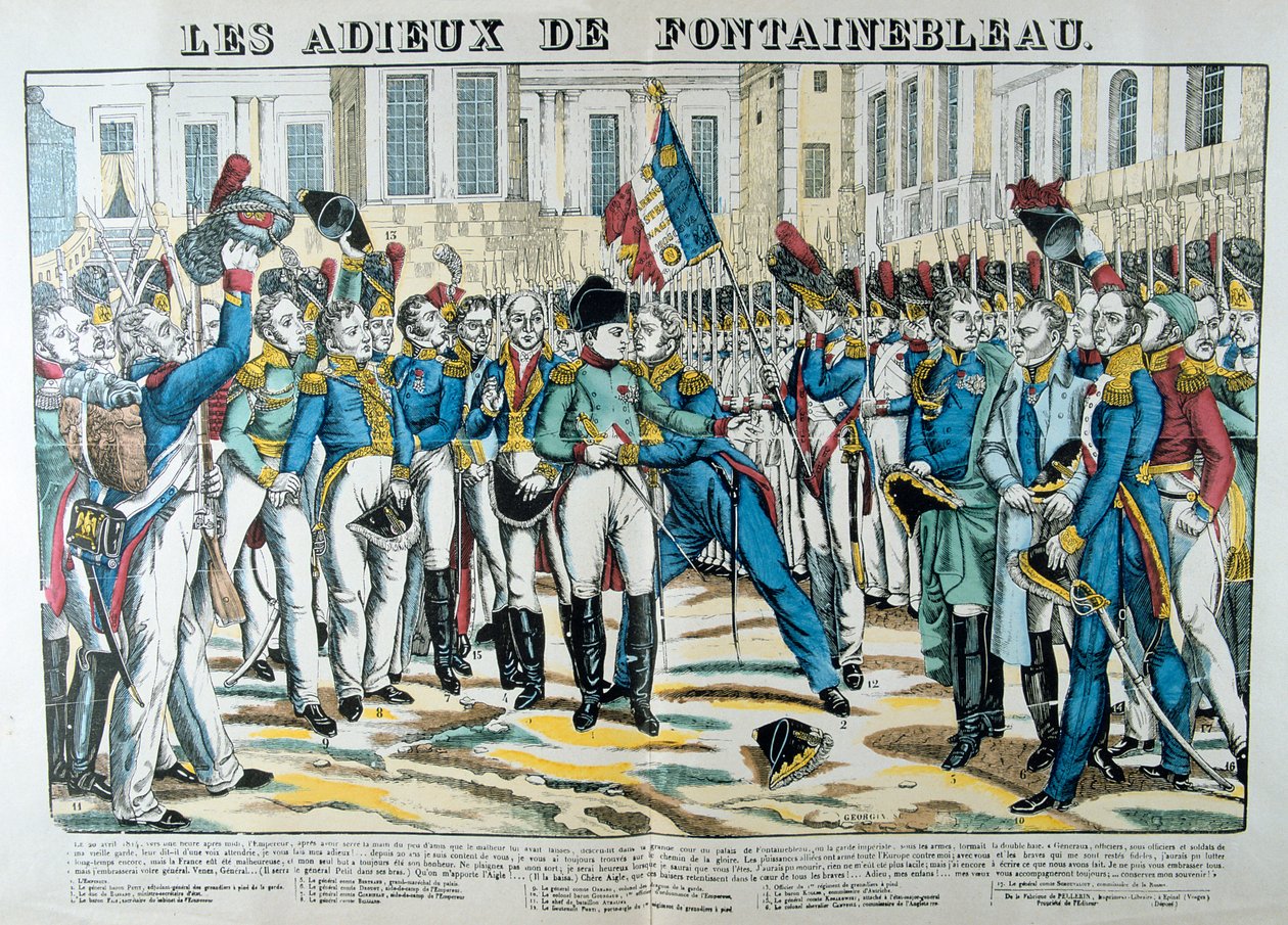 The Good-byes of Fontainebleau, 19. století. od Unbekannt