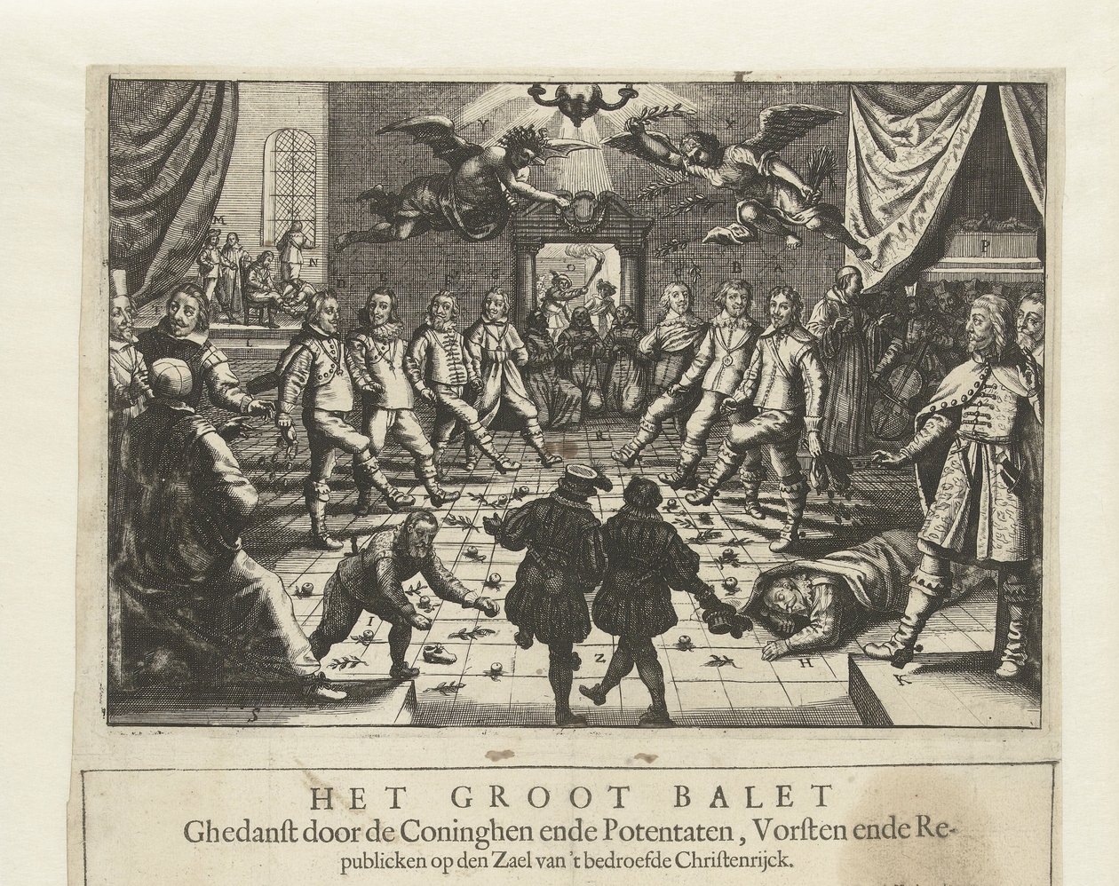 Velký evropský válečný balet, c. 1643. od Unbekannt