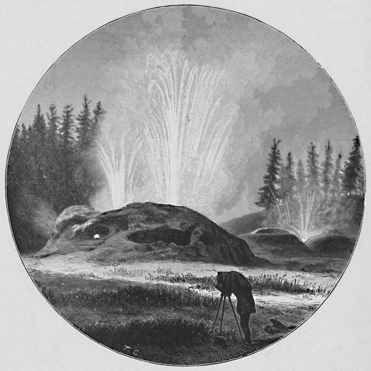 Jeskyně, 1883 od Unbekannt