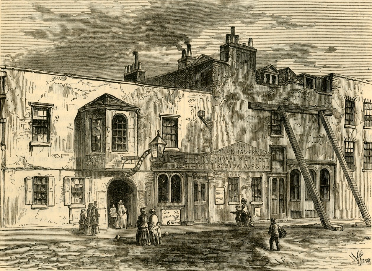 The Gun Tavern, 1820, c1876. od Unbekannt