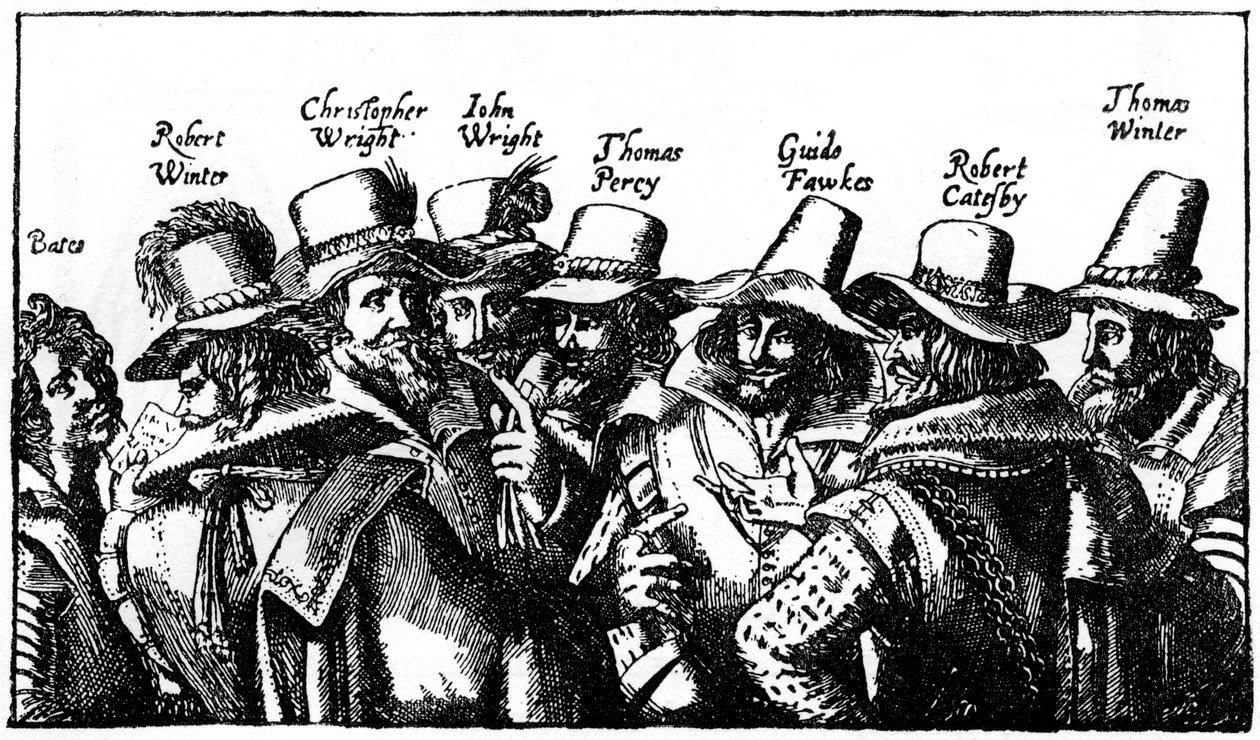 The Gunpowder Plotters, počátek 17. století, 1910 od Unbekannt