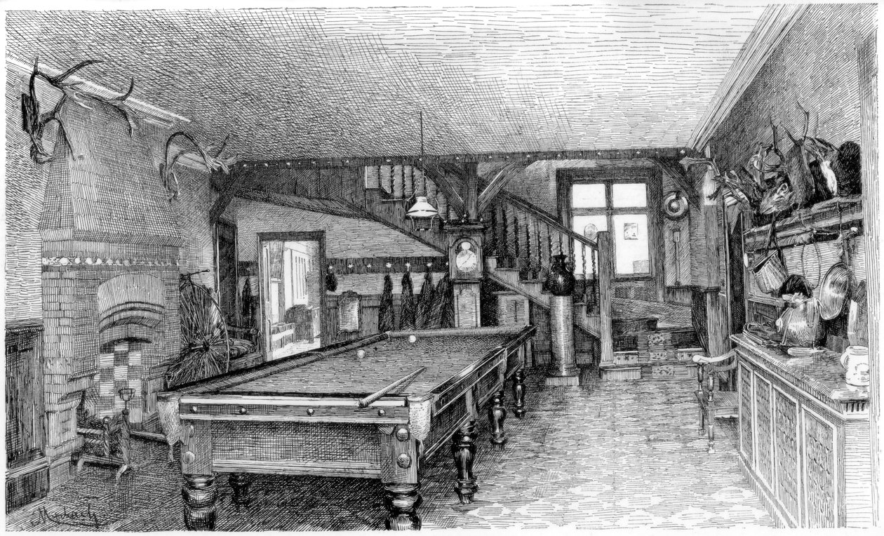 Síň v Silverbecku, c1880-1882 od Unbekannt