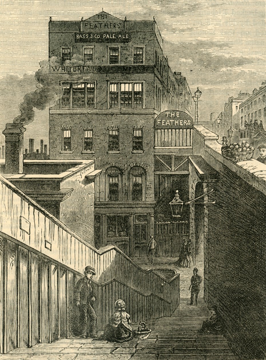 The Houses in Waterloo Bridge Road, c1878. od Unbekannt