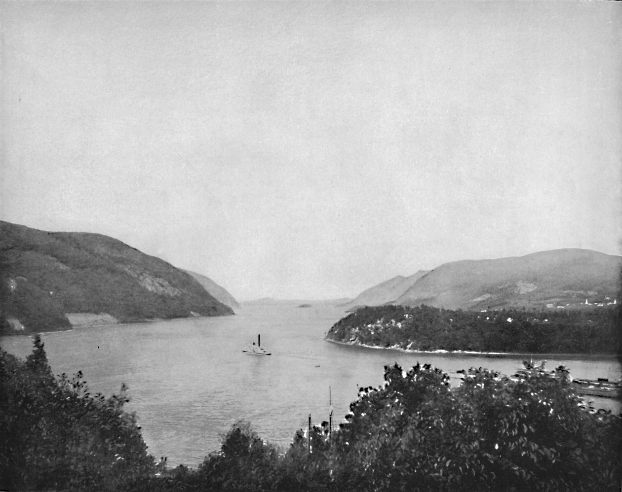Řeka Hudson ve West Point, c1897. od Unbekannt