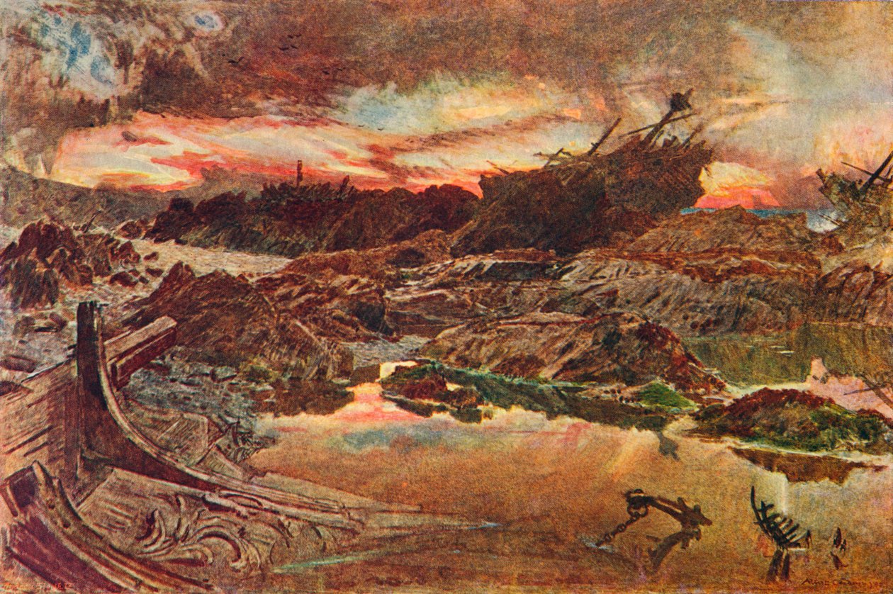 The Invincible Armada, 1588 1905. od Unbekannt