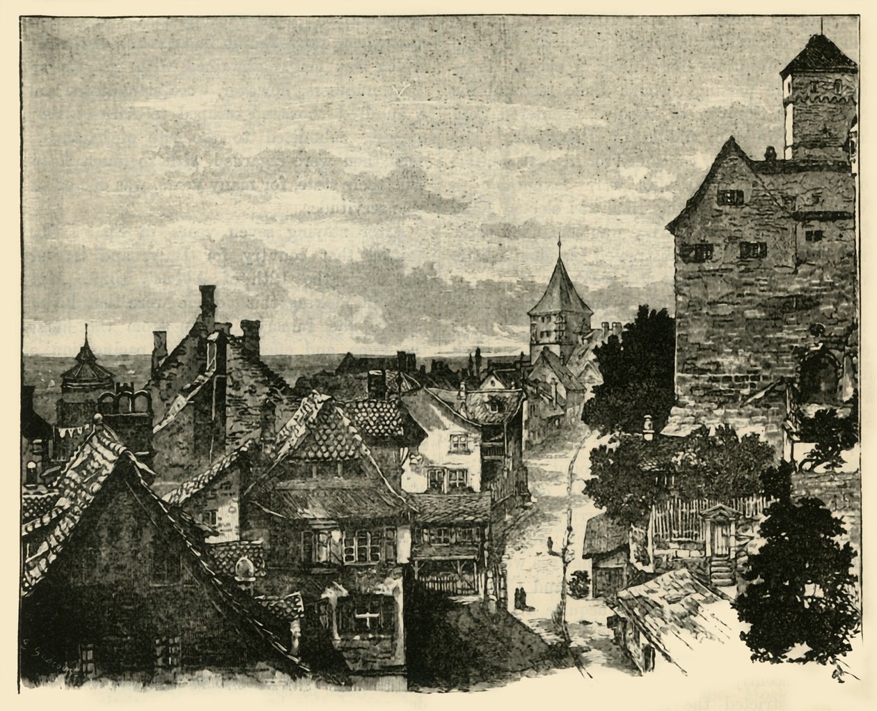 Kaiserberg, Norimberk, 1890. od Unbekannt