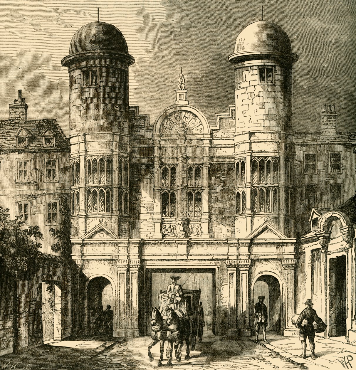 The King Street Gateway, Whitehall, 1881. od Unbekannt