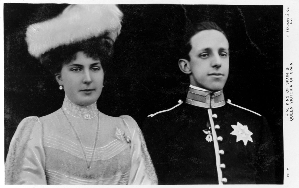 Král a královna Španělska, 1900-1910 od Unbekannt