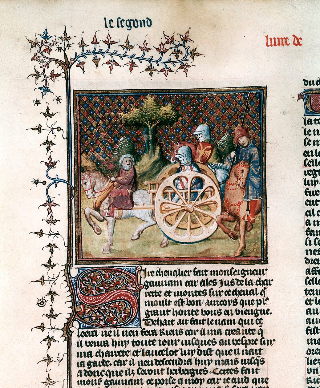 Rytíř vozu Sir Lancelot, 1344 od Unbekannt
