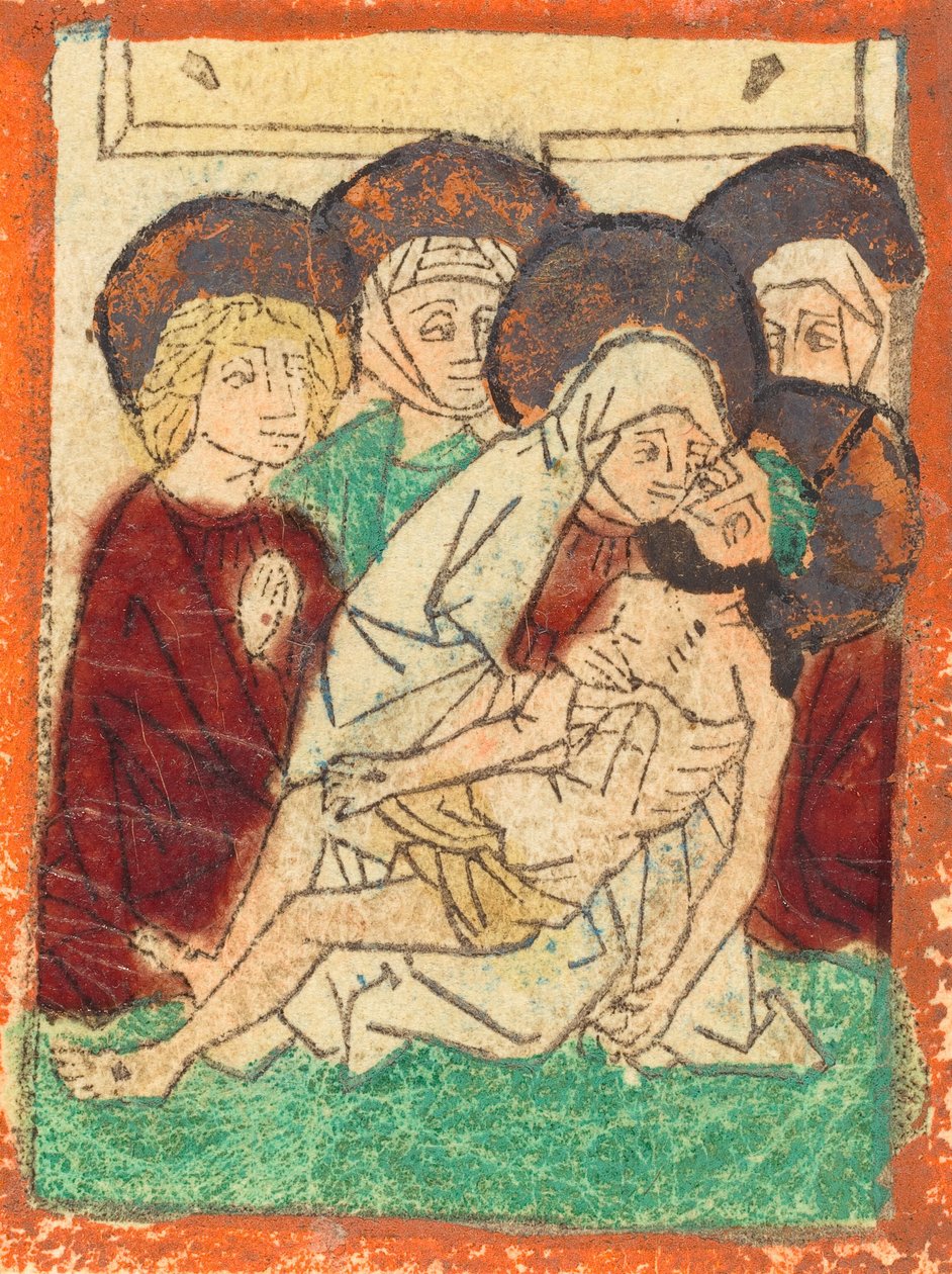 Oplakávání, 14701480. od Unbekannt