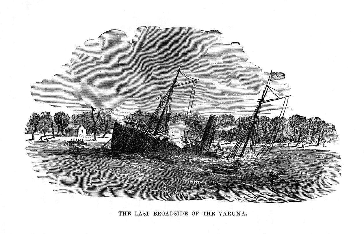 The Last Broadside of the Varuna, 1862, 1872 od Unbekannt