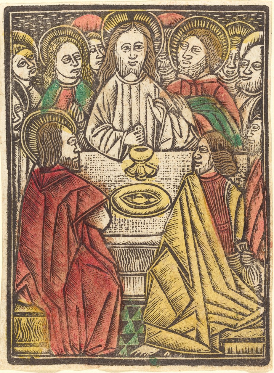 Poslední večeře, c. 1480. od Unbekannt