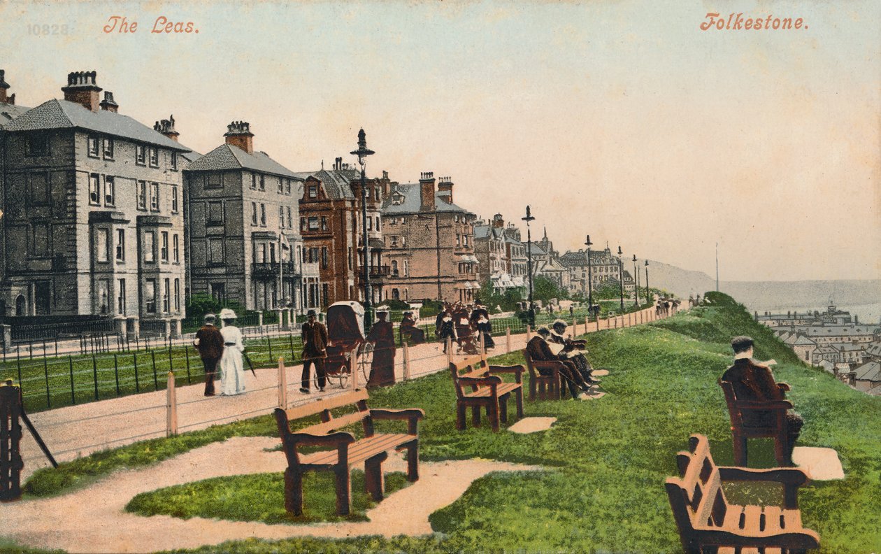 Leas. Folkestone, konec 19.-začátek 20. století od Unbekannt