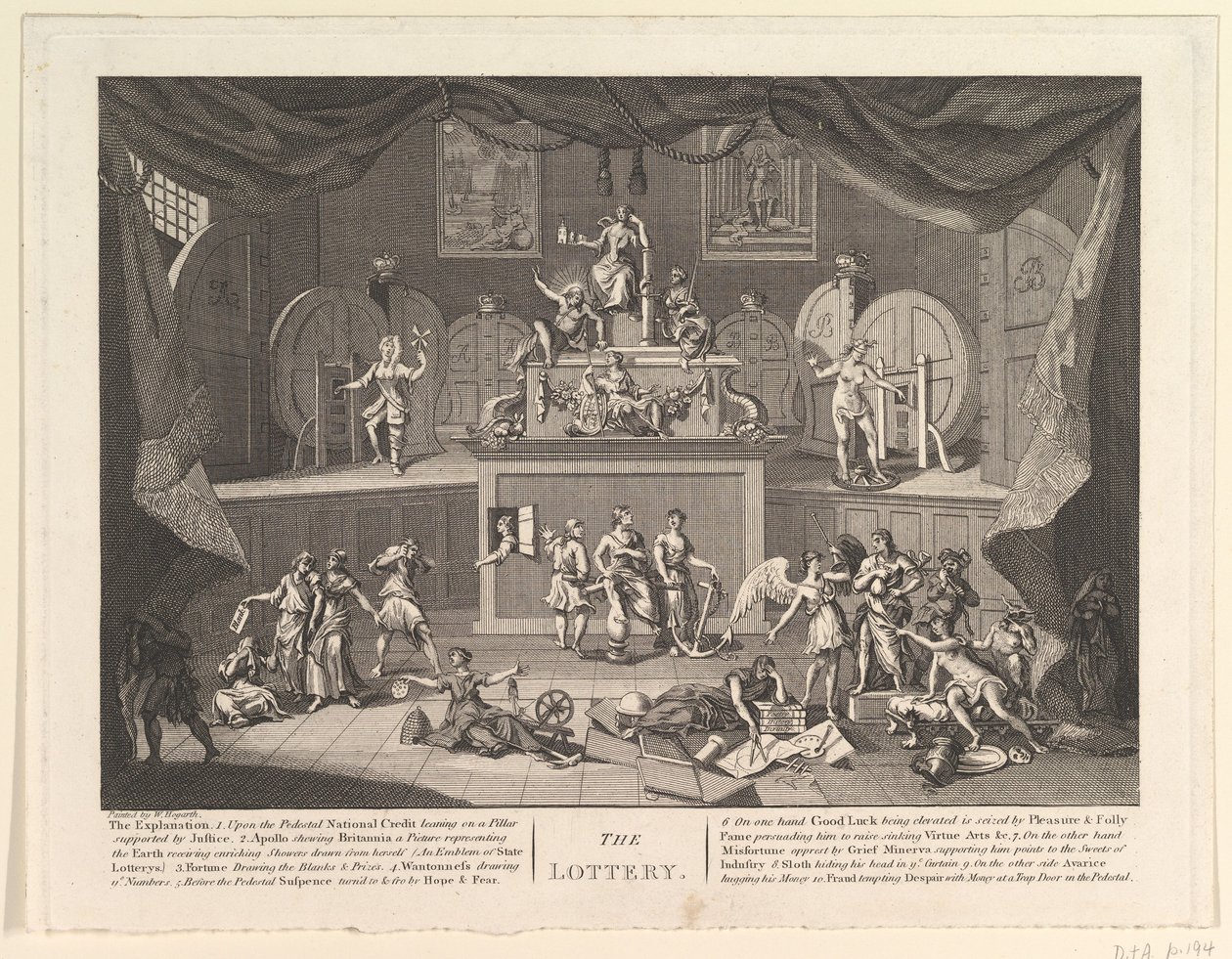Loterie, [po roce 1724]. od Unbekannt