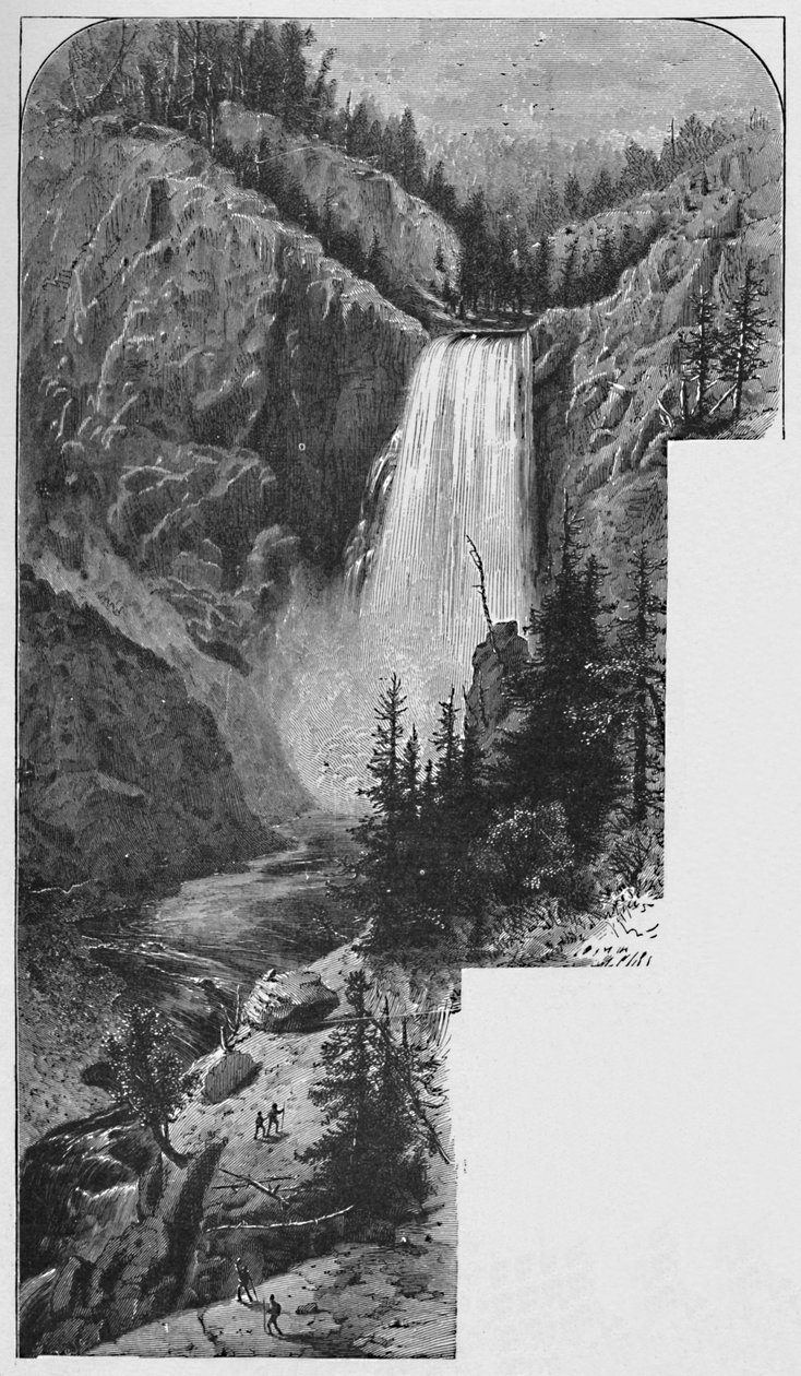 The Lower Falls, 1883 od Unbekannt