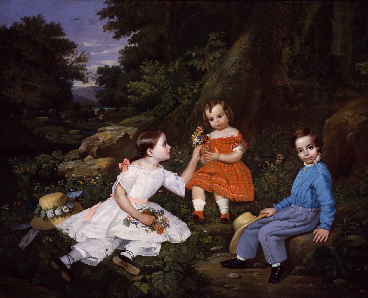 Děti Mabie, ca. 1852. od Unbekannt