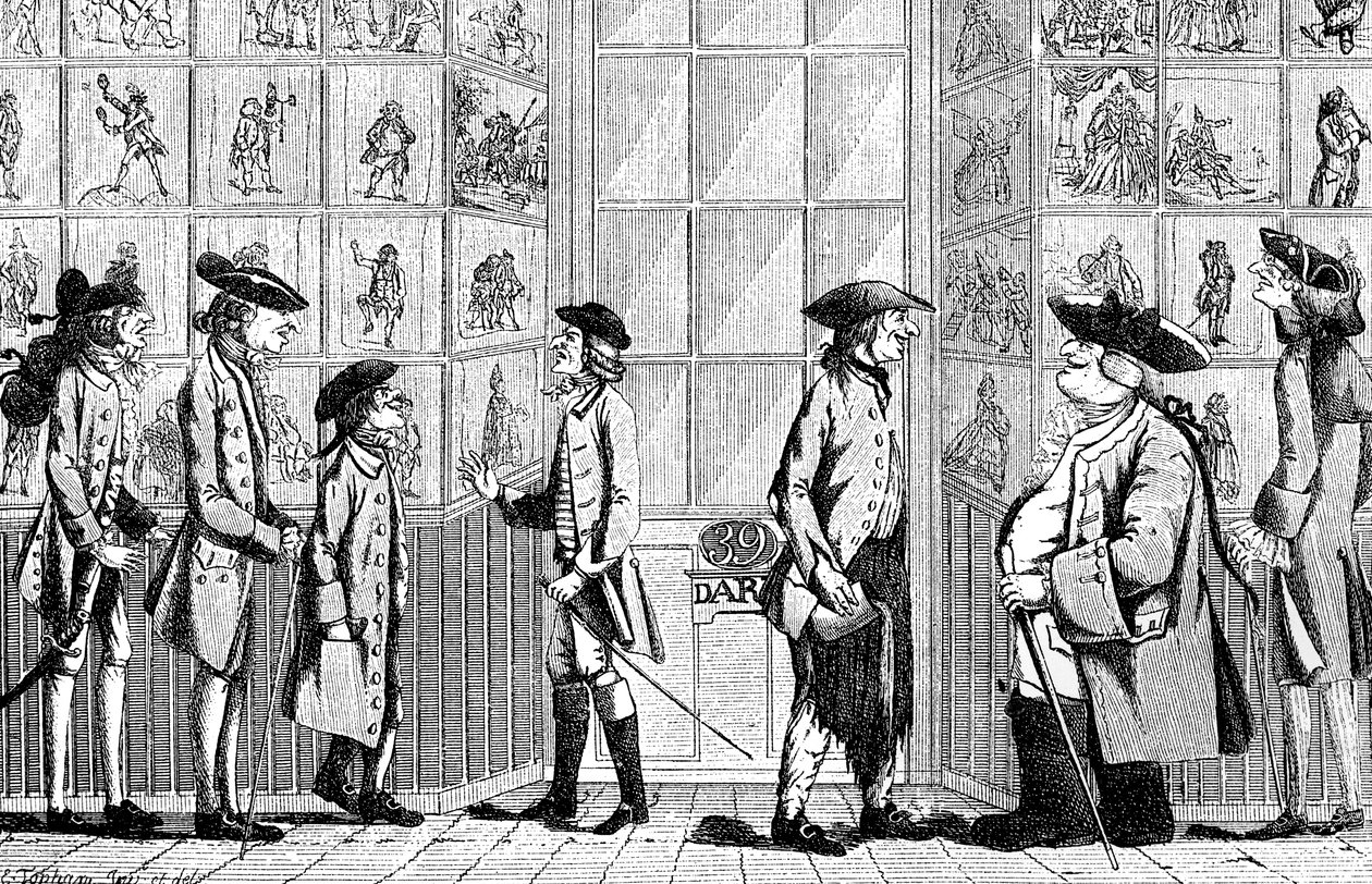 Macaroni Print Shop, 1772 od Unbekannt