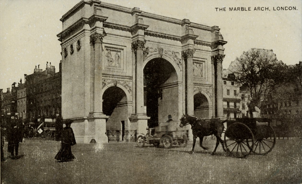 The Marble Arch, Londýn, konec 19.-začátek 20. století. od Unbekannt
