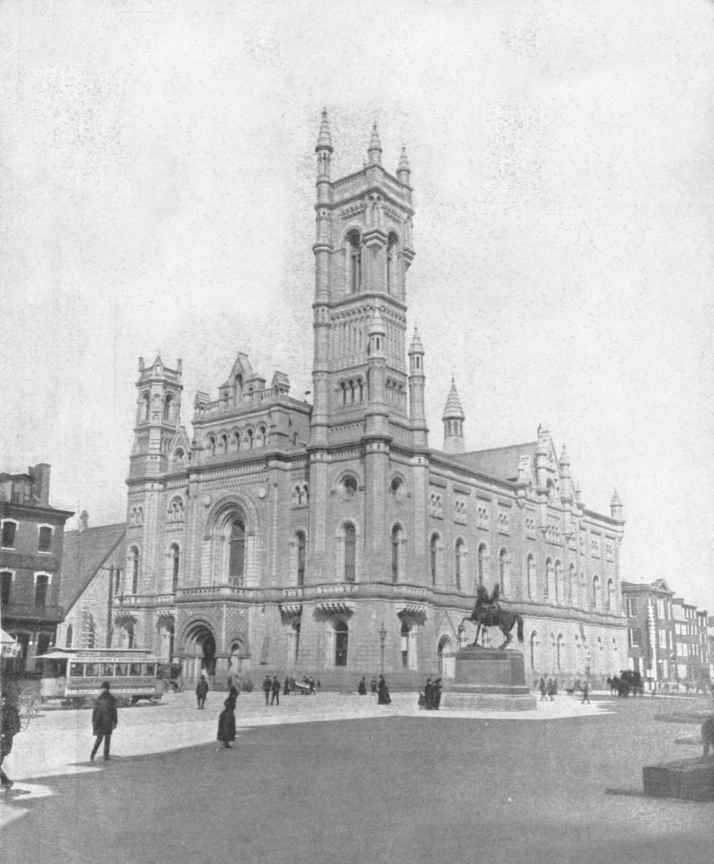 Zednářský chrám, Philadelphia, USA, c1900. od Unbekannt