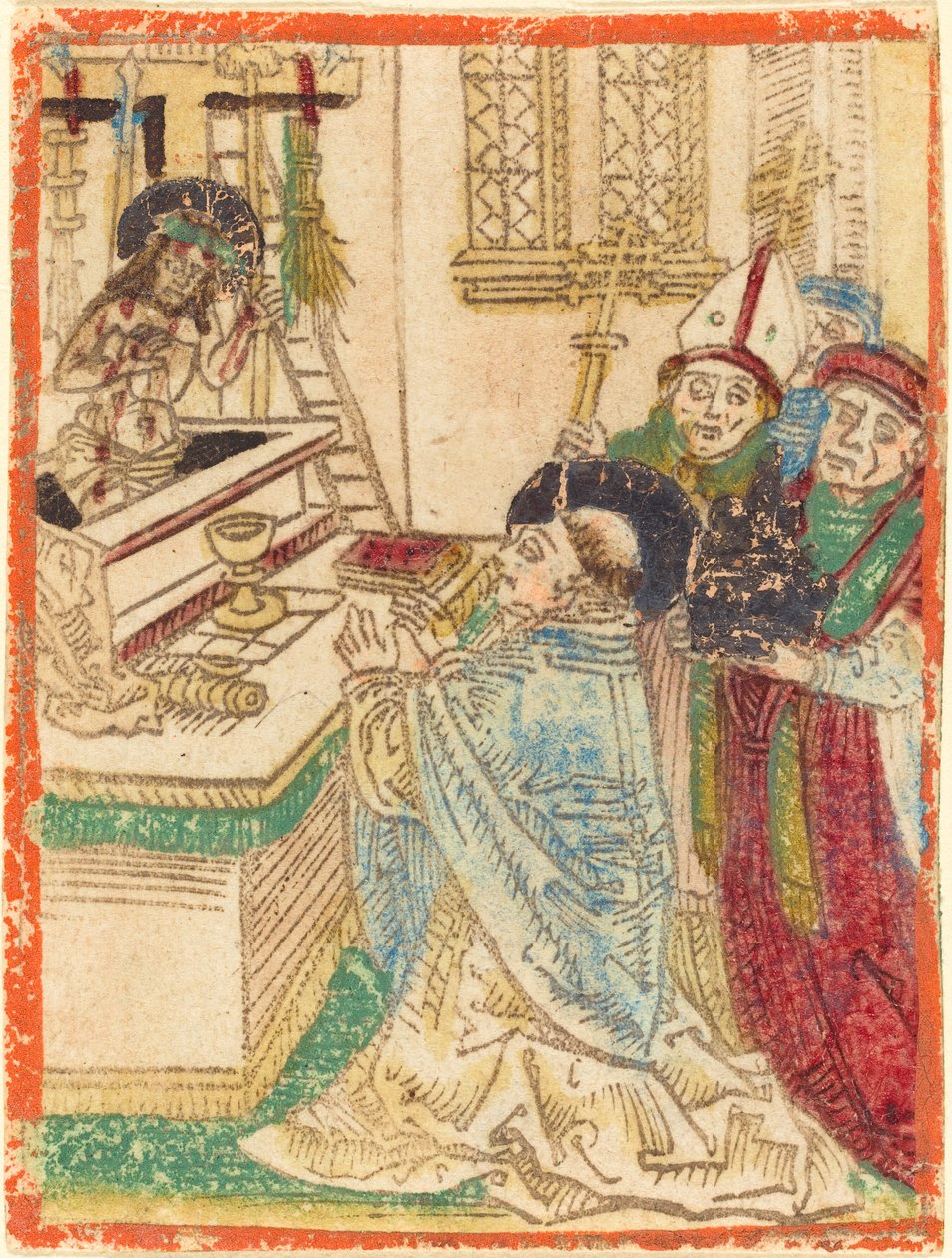 Mše svatého Řehoře, 14801490. od Unbekannt