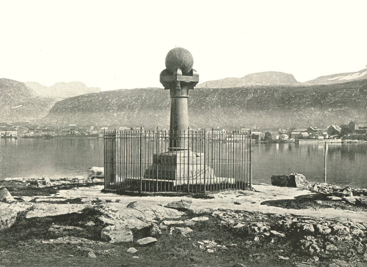 Poledníkový sloup, Hammerfest, Norsko, 1895. od Unbekannt