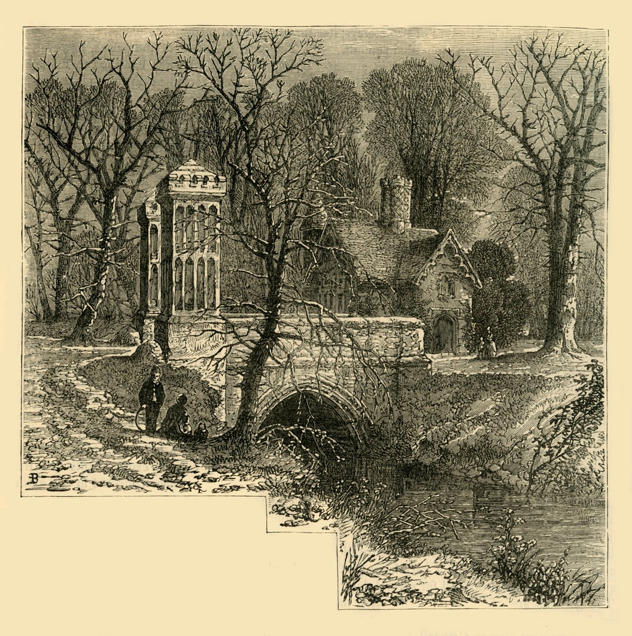Příkop, palác Fulham, c1878. od Unbekannt