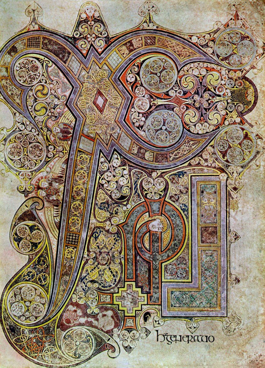 The Monogram Page, 800 AD, 20. století od Unbekannt