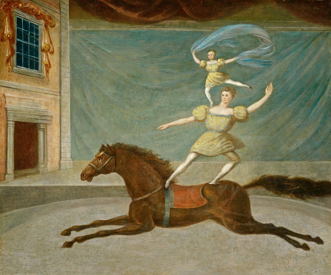 The Mounted Acrobats, 1825 nebo později. od Unbekannt