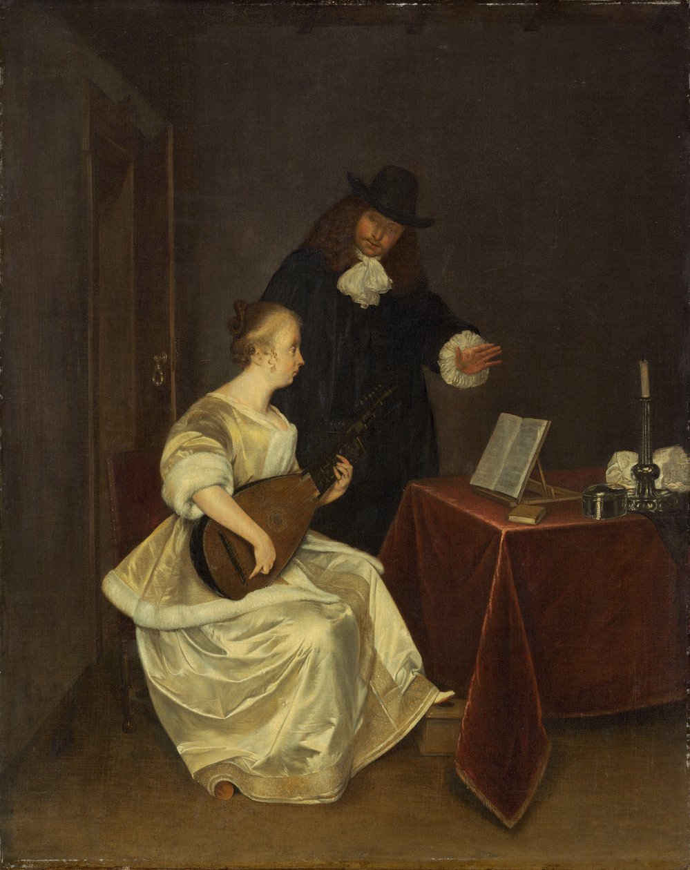 Hudební lekce, c. 1670. od Unbekannt