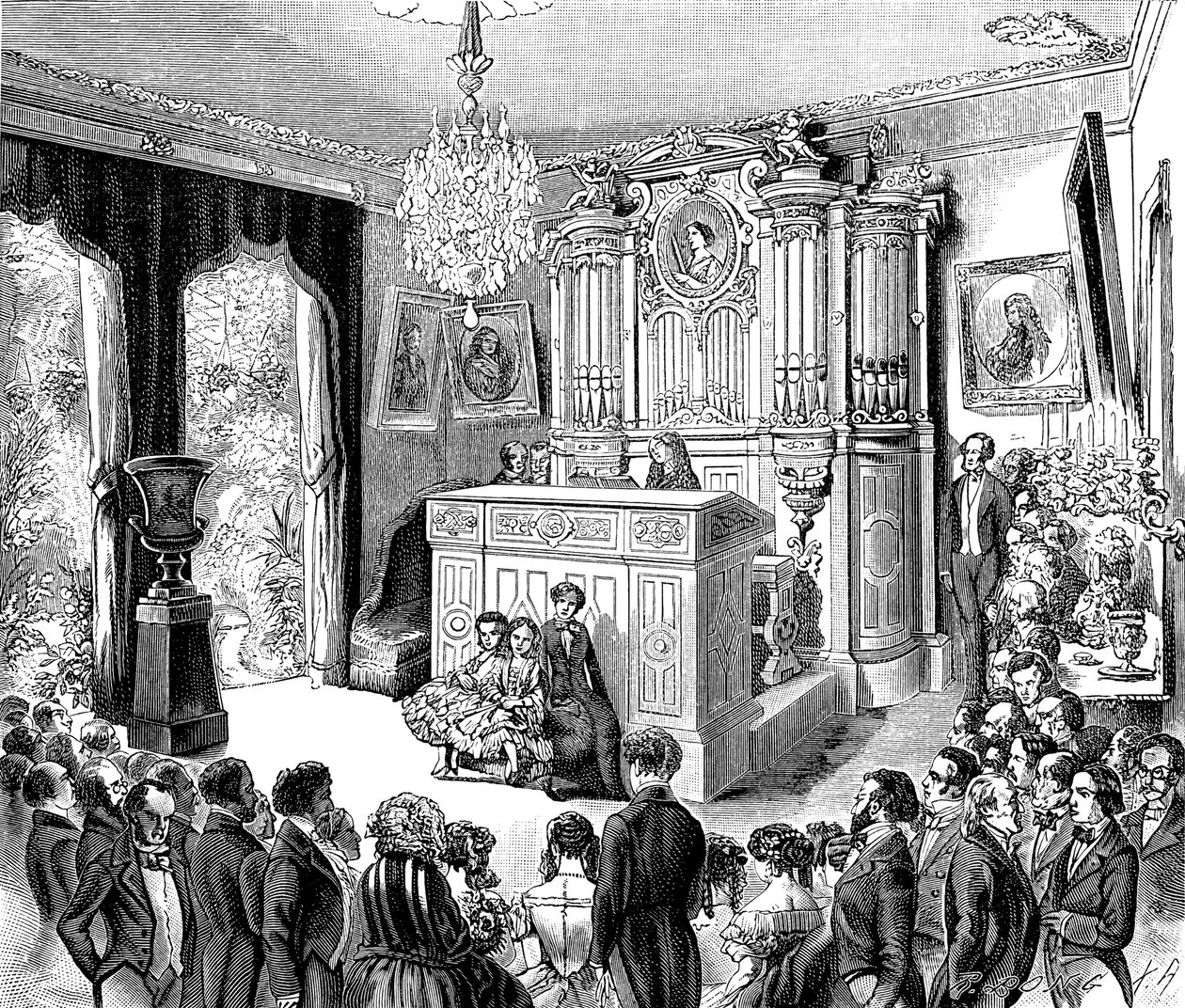 Hudební večer v Pauline Viardot-Garcia od Unbekannt