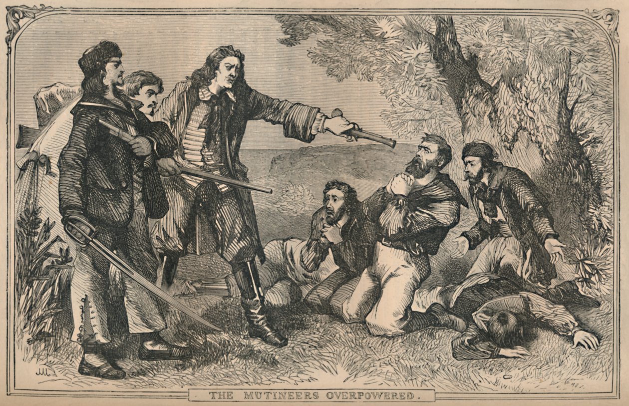 The Mutineers Overpowered, c1870 od Unbekannt