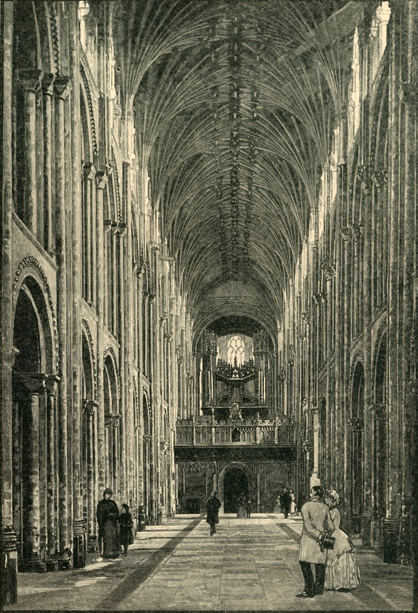 The Nave, Norwich Cathedral, 1898. od Unbekannt